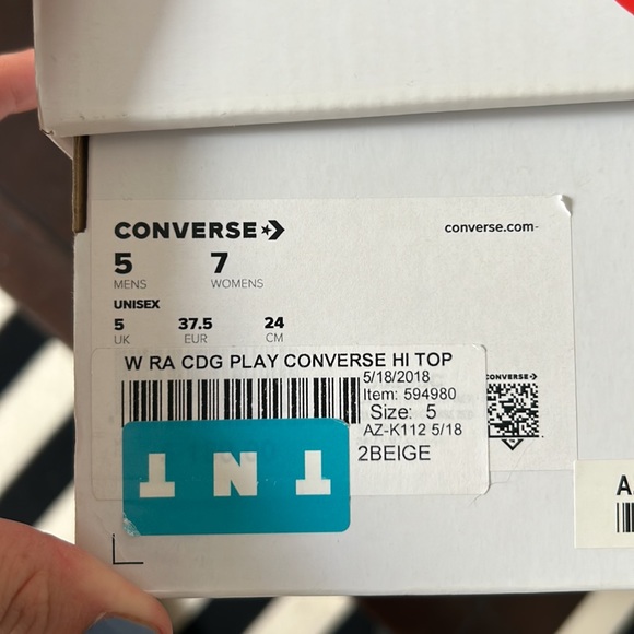 Converse x Comme des Garçons PLAY Chuck 70 High Top - Picture 10 of 11